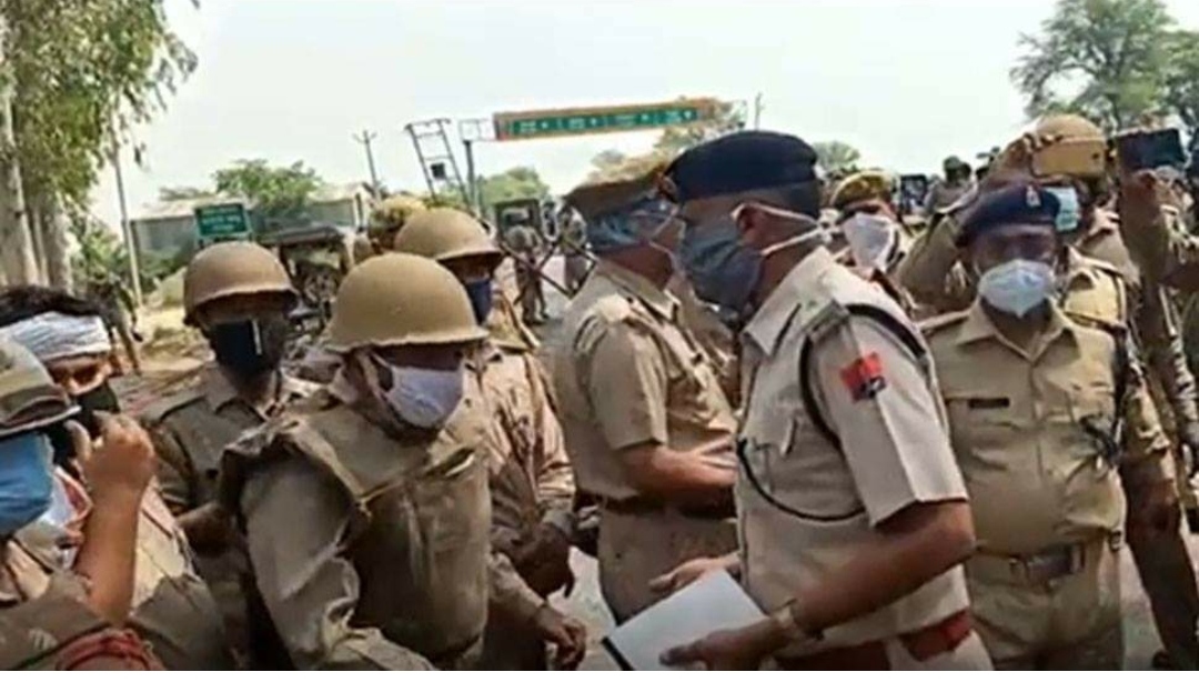 मजदूरों के राज्य की सीमा में प्रवेश को लेकर भिड़ी यूपी-राजस्थान पुलिस, 2 दरोगा घायल